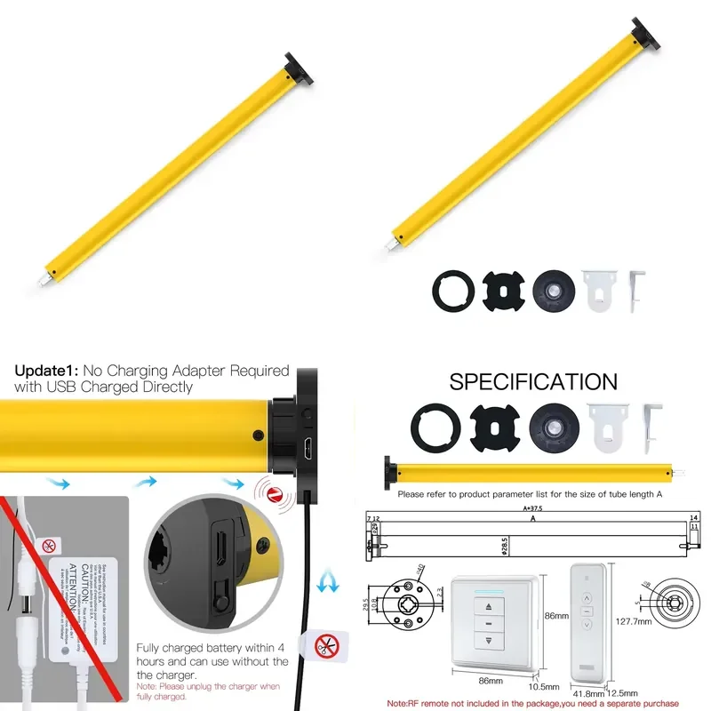 【CHIMU HOME】 Smart Roller Blinds Motor for Zigbee Smart Curtain Motor Electric Curtain Motor with Alexa Voice Control
【CHIMU HOME】 Smart Roller Blinds Motor for Zigbee Smart Curtain Motor Electric Curtain Motor with Alexa Voice Control