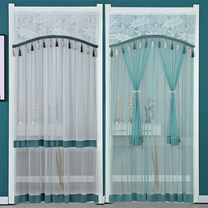 Summer Anti-mosquito Net Screen Door Curtain Nordic New Lace Muslin Partition Curtain for Living Room Kitchen Bedroom Home Decor
Summer Anti-mosquito Net Screen Door Curtain Nordic New Lace Muslin Partition Curtain for Living Room Kitchen Bedroom Home Decor