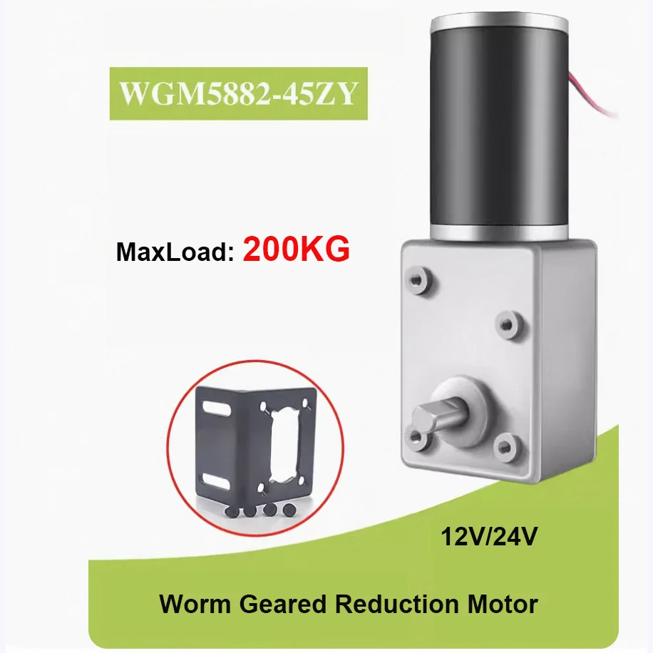 10pcs 5882-45 DC reduction motor 12V 24V high torque turbine worm self-locking low-speed speed regulation forward and reverse
10pcs 5882-45 DC reduction motor 12V 24V high torque turbine worm self-locking low-speed speed regulation forward and reverse