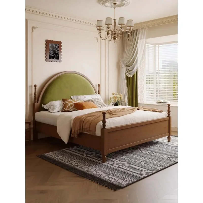 French antique solid wood bed master bedroom 1.8 meters milk fleece double bed American retro white oak princess wedding bed
French antique solid wood bed master bedroom 1.8 meters milk fleece double bed American retro white oak princess wedding bed