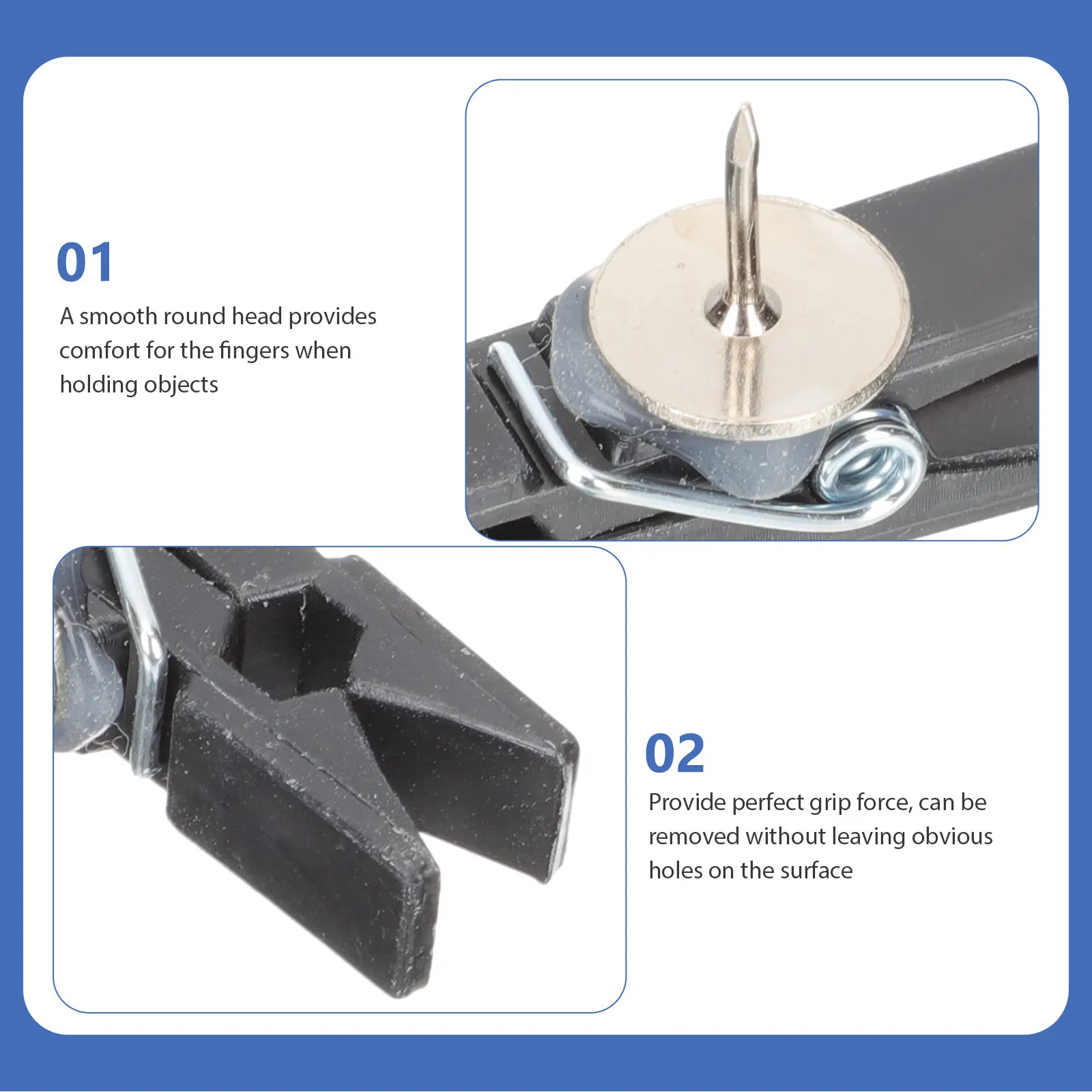 50pcs Colorful Push Pin Clips Iron Plastic Reusable No Hole Photo Wall Decor Multi-Function Household Picture Clamps Home Supply
50pcs Colorful Push Pin Clips Iron Plastic Reusable No Hole Photo Wall Decor Multi-Function Household Picture Clamps Home Supply