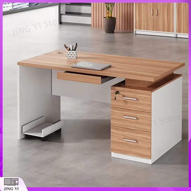 Modern Single Computer Desk for Office Study Room Workstation with Storage Cabinets Simple Design Panel Wood Desktop Table
Modern Single Computer Desk for Office Study Room Workstation with Storage Cabinets Simple Design Panel Wood Desktop Table