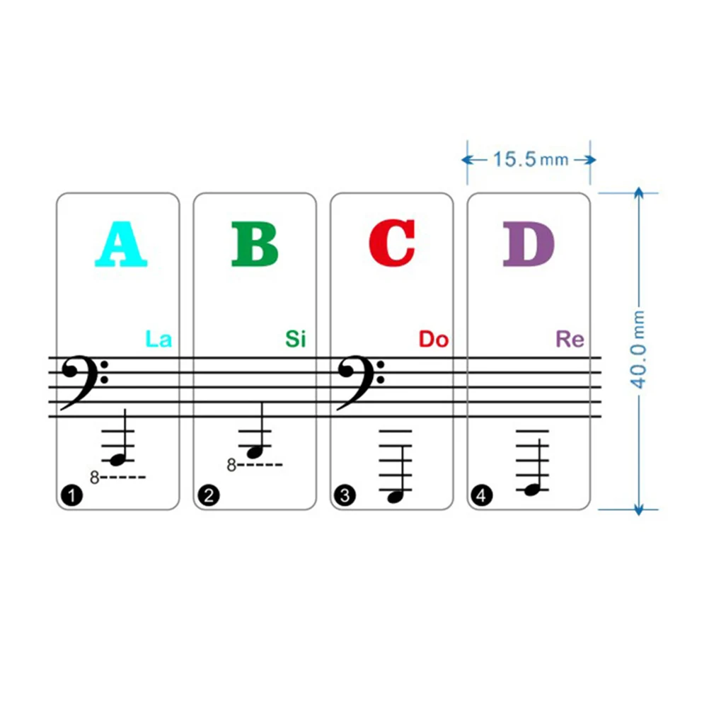 Piano Keyboard 2 Sets Electronic gan Decals Removable Reusable Beginner Aid Practice Piano Stickers Accessories
Piano Keyboard 2 Sets Electronic gan Decals Removable Reusable Beginner Aid Practice Piano Stickers Accessories