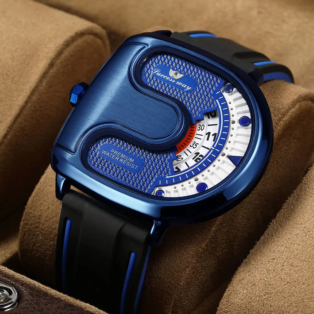 Fashionable Personality Trendy Sports Casual Large Dial Men's Quartz Watch
Fashionable Personality Trendy Sports Casual Large Dial Men's Quartz Watch