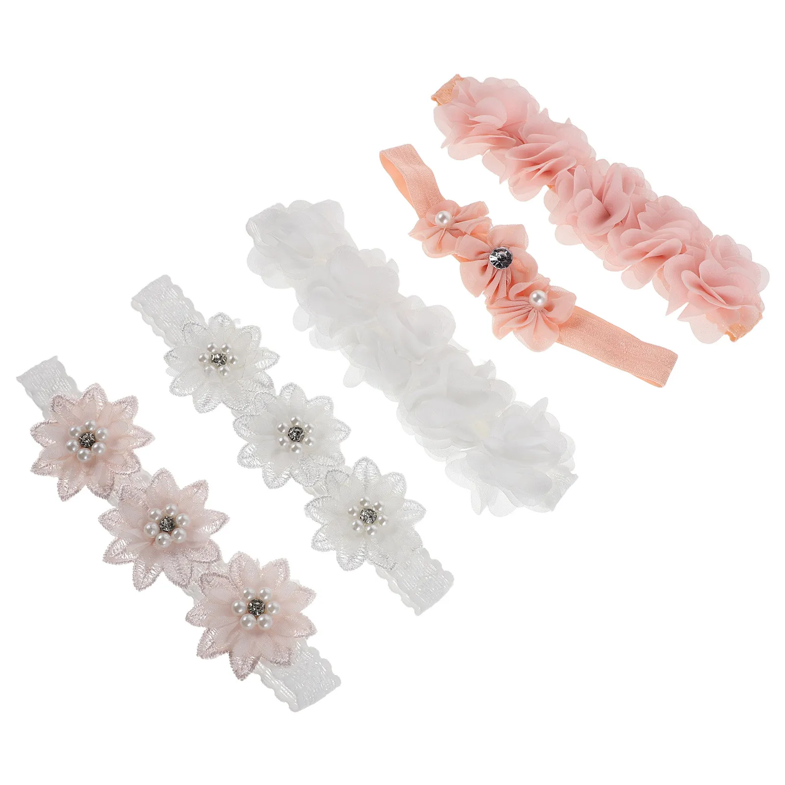 5Pcs Baby Headbands Floral Pearl Flower Stretchy Elastic Newborn Baby Girl Hairband Party Everyday Wear Flower Girl Headband
5Pcs Baby Headbands Floral Pearl Flower Stretchy Elastic Newborn Baby Girl Hairband Party Everyday Wear Flower Girl Headband