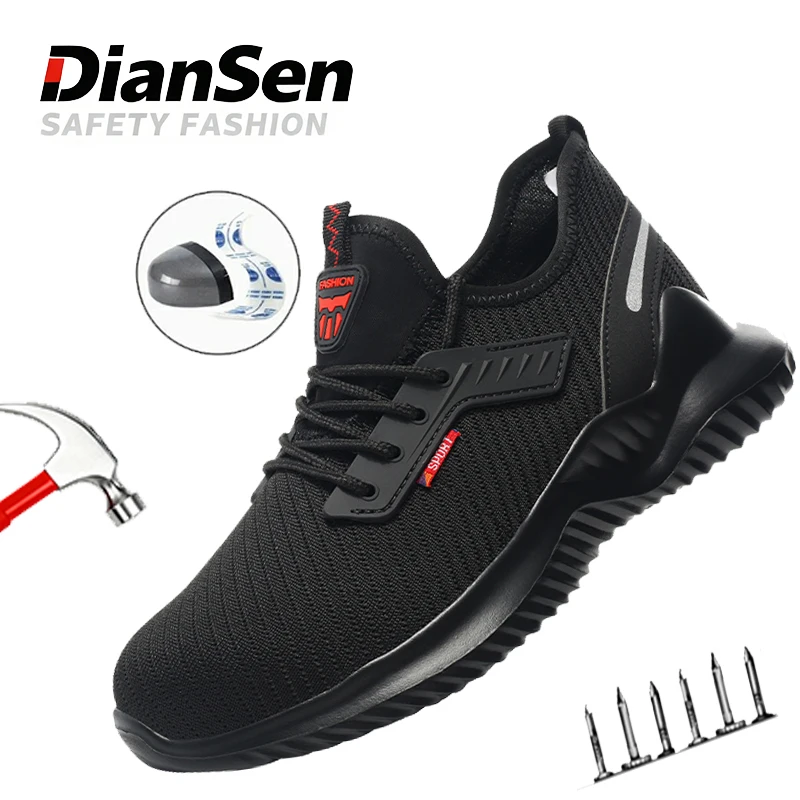 Men Safety Shoes Steel Toe Anti-smash Anti-puncture Work Shoes Lightweight Breathable Sneakers Men Construction Work Shoes
Men Safety Shoes Steel Toe Anti-smash Anti-puncture Work Shoes Lightweight Breathable Sneakers Men Construction Work Shoes