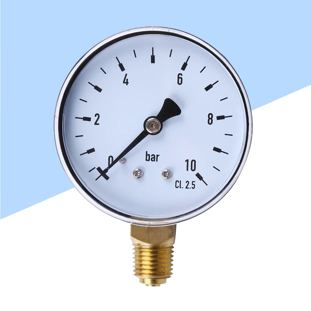 Pressure Gauge 1/4 Inch 0-10 Bar Npt Side Outlet Air Compressor Water Oil Gas Hydraulic System Metal Case Mini Clear
Pressure Gauge 1/4 Inch 0-10 Bar Npt Side Outlet Air Compressor Water Oil Gas Hydraulic System Metal Case Mini Clear