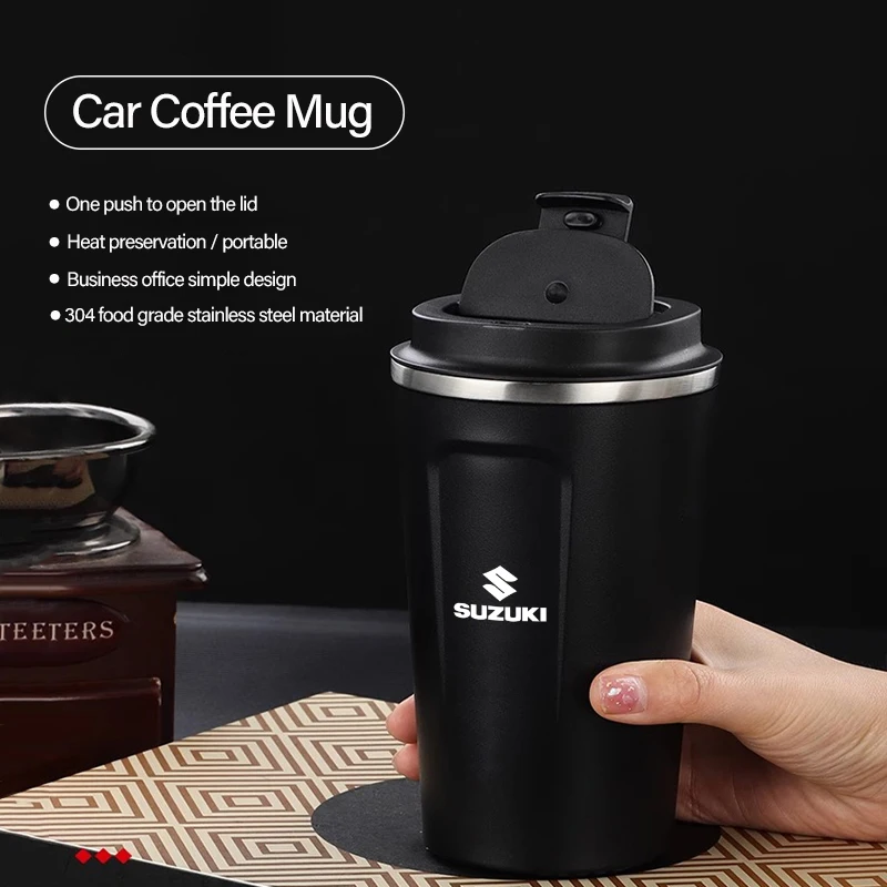 Portable Car Coffee Mug Travel Water Cup Thermal Cup Accessories For Suzuki Vitara Swift Jimny Ignis Alto SX4 Scross DZire Swace
Portable Car Coffee Mug Travel Water Cup Thermal Cup Accessories For Suzuki Vitara Swift Jimny Ignis Alto SX4 Scross DZire Swace