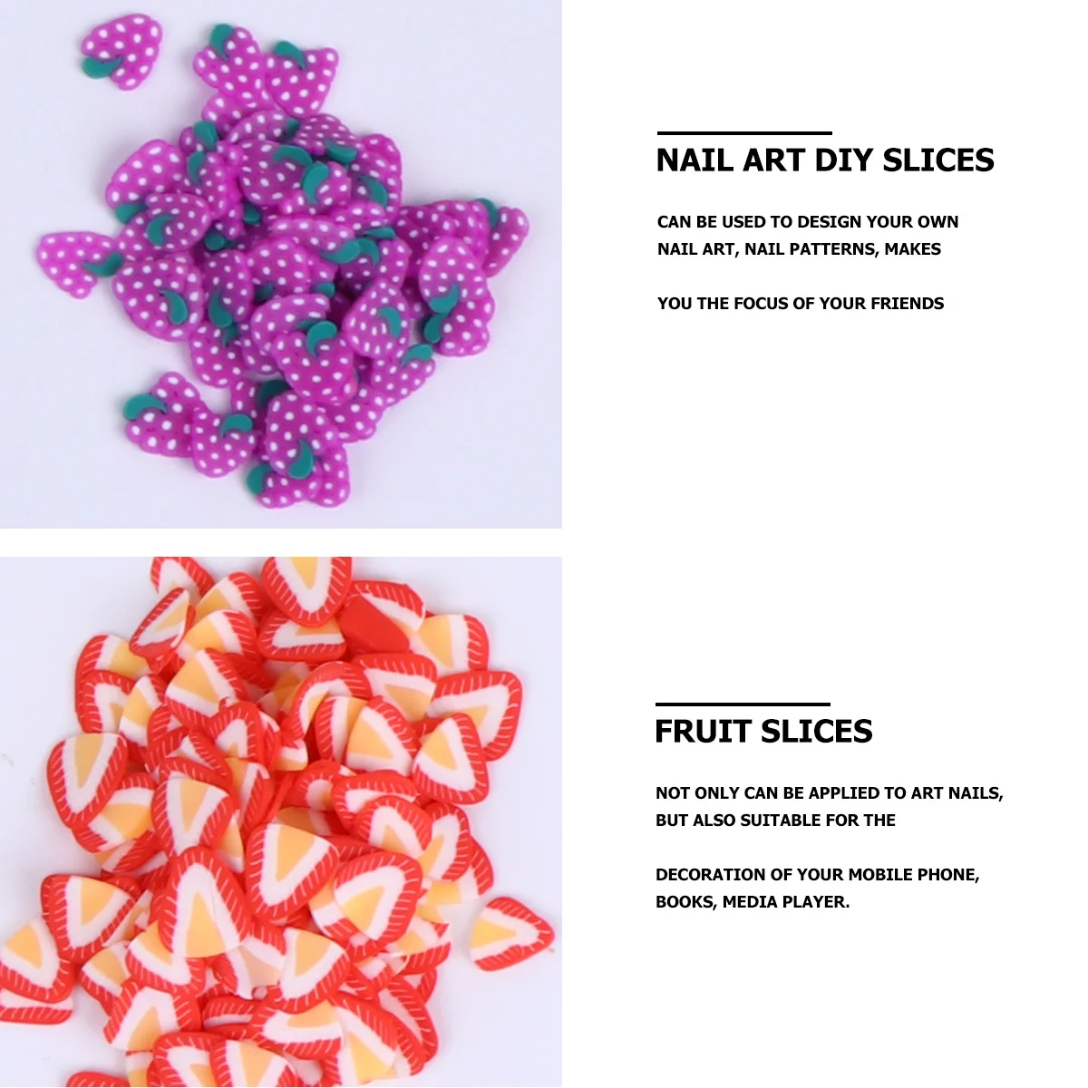 2400 шт. фруктовые ломтики для дизайна ногтей, красочные узоры с фруктами, декор «сделай сам» для женщин и девочек, маникюр, дизайн ногтей, ломтики фруктов
2400 шт. фруктовые ломтики для дизайна ногтей, красочные узоры с фруктами, декор «сделай сам» для женщин и девочек, маникюр, дизайн ногтей, ломтики фруктов