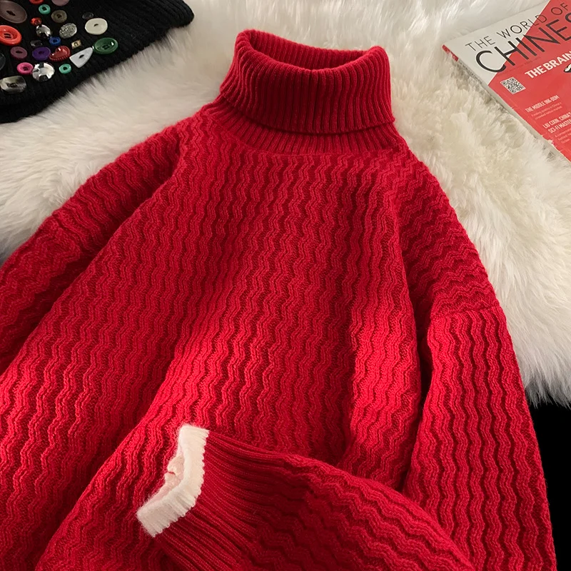 Мужской вязаный свитер Dragon Year Luy: свободный крой, высокий воротник, осенне-зимний, модный, в стиле Lazy, премиум-класса, шерстяное пальто
Мужской вязаный свитер Dragon Year Luy: свободный крой, высокий воротник, осенне-зимний, модный, в стиле Lazy, премиум-класса, шерстяное пальто