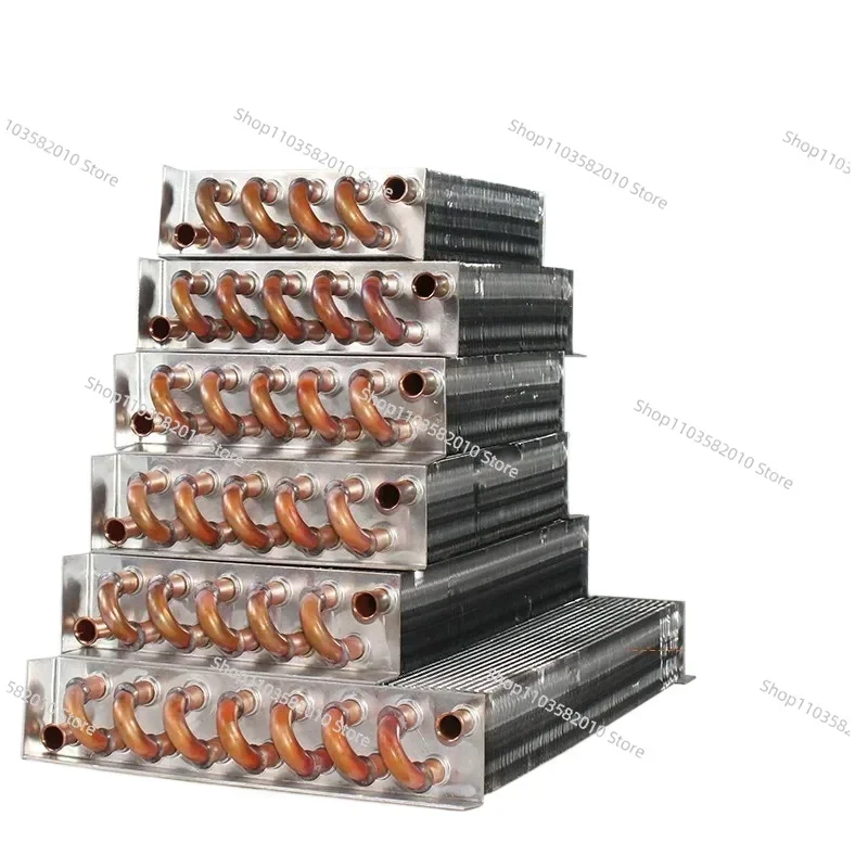 The condenser is made into a small shellless radiator, and the water-cooled refrigerator has copper tubes and aluminum fins
The condenser is made into a small shellless radiator, and the water-cooled refrigerator has copper tubes and aluminum fins
