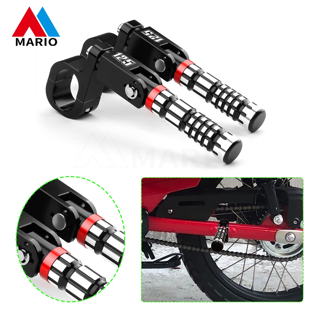 Motorcycle CNC Aluminum Foot Peg Pedal Passenger Rearsets Accessories For CT125 Trail 125 Hun ter Cub CT 125 2021-2024
Motorcycle CNC Aluminum Foot Peg Pedal Passenger Rearsets Accessories For CT125 Trail 125 Hun ter Cub CT 125 2021-2024