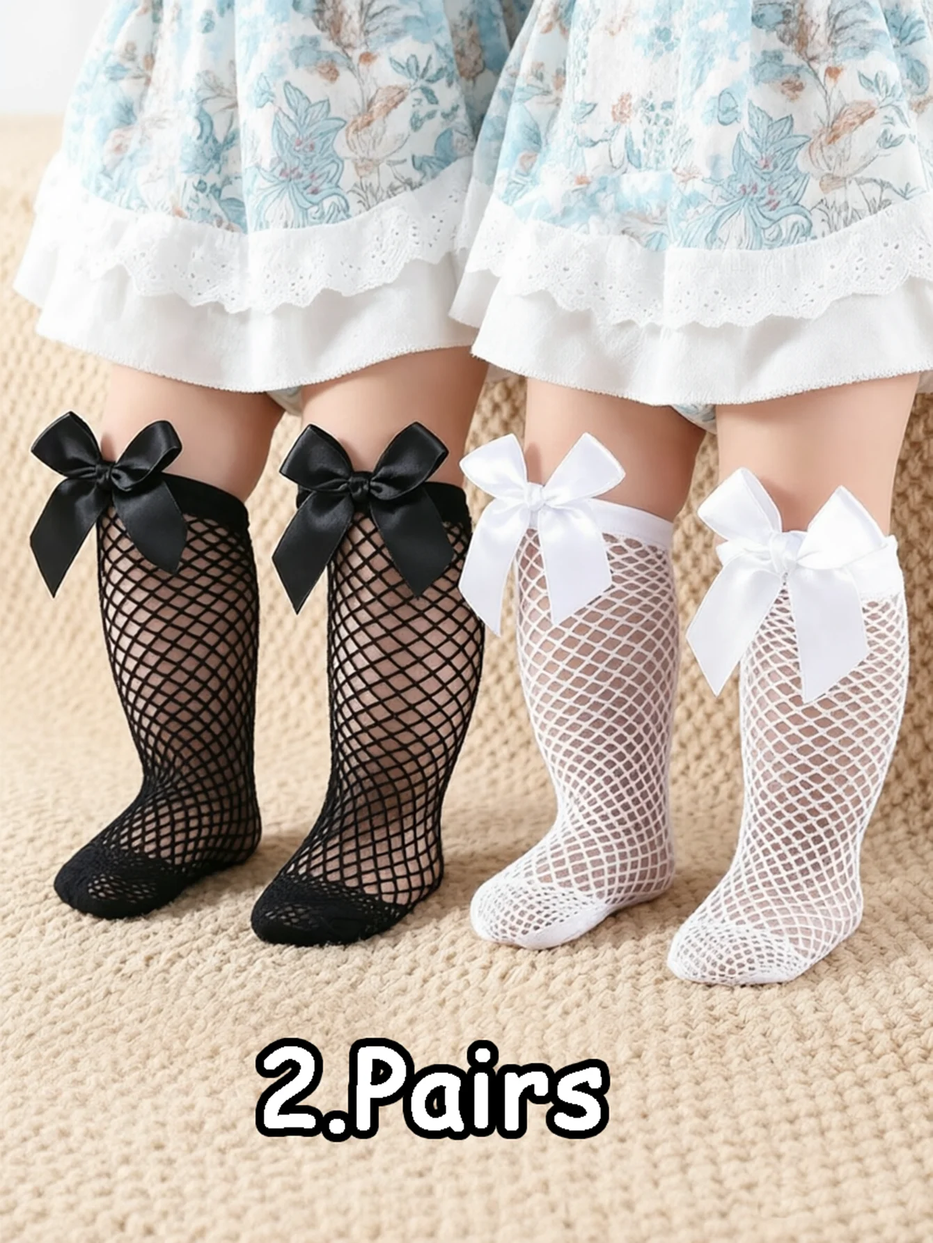2 Pairs of Cute Bow Fishnet Socks Girls Princess Lace Hollow Out Mesh Stockings Children's Lolita Party Costume Accessories Gift
2 Pairs of Cute Bow Fishnet Socks Girls Princess Lace Hollow Out Mesh Stockings Children's Lolita Party Costume Accessories Gift