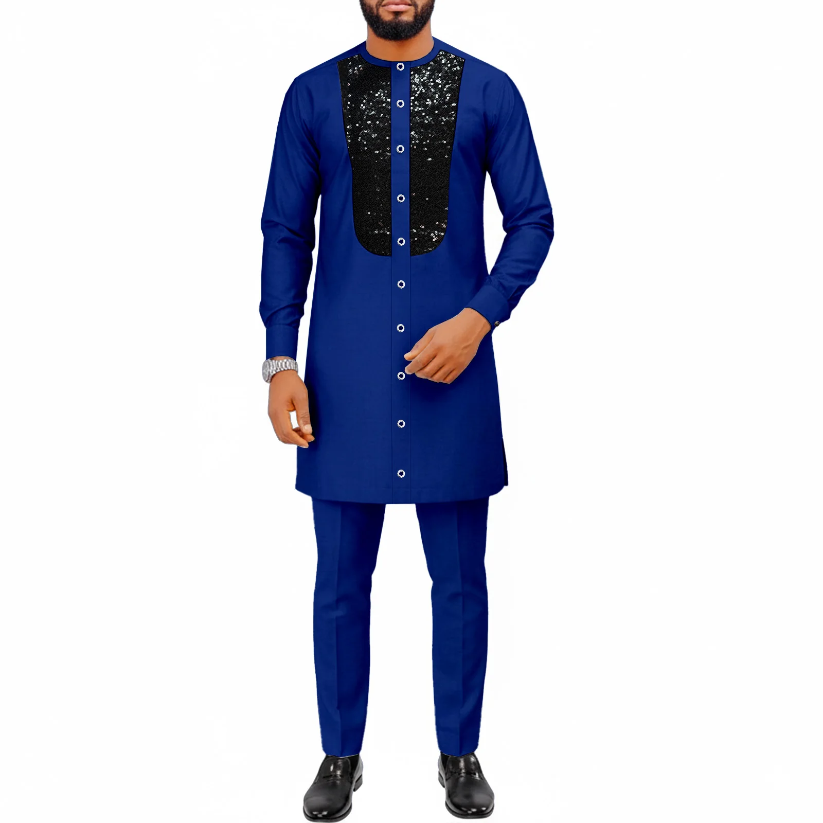 Африканские костюмы для мужчин, нигерийская одежда, рубашка и брюки для вечеринки, свадьбы, облегающие наряды с длинным рукавом
Африканские костюмы для мужчин, нигерийская одежда, рубашка и брюки для вечеринки, свадьбы, облегающие наряды с длинным рукавом