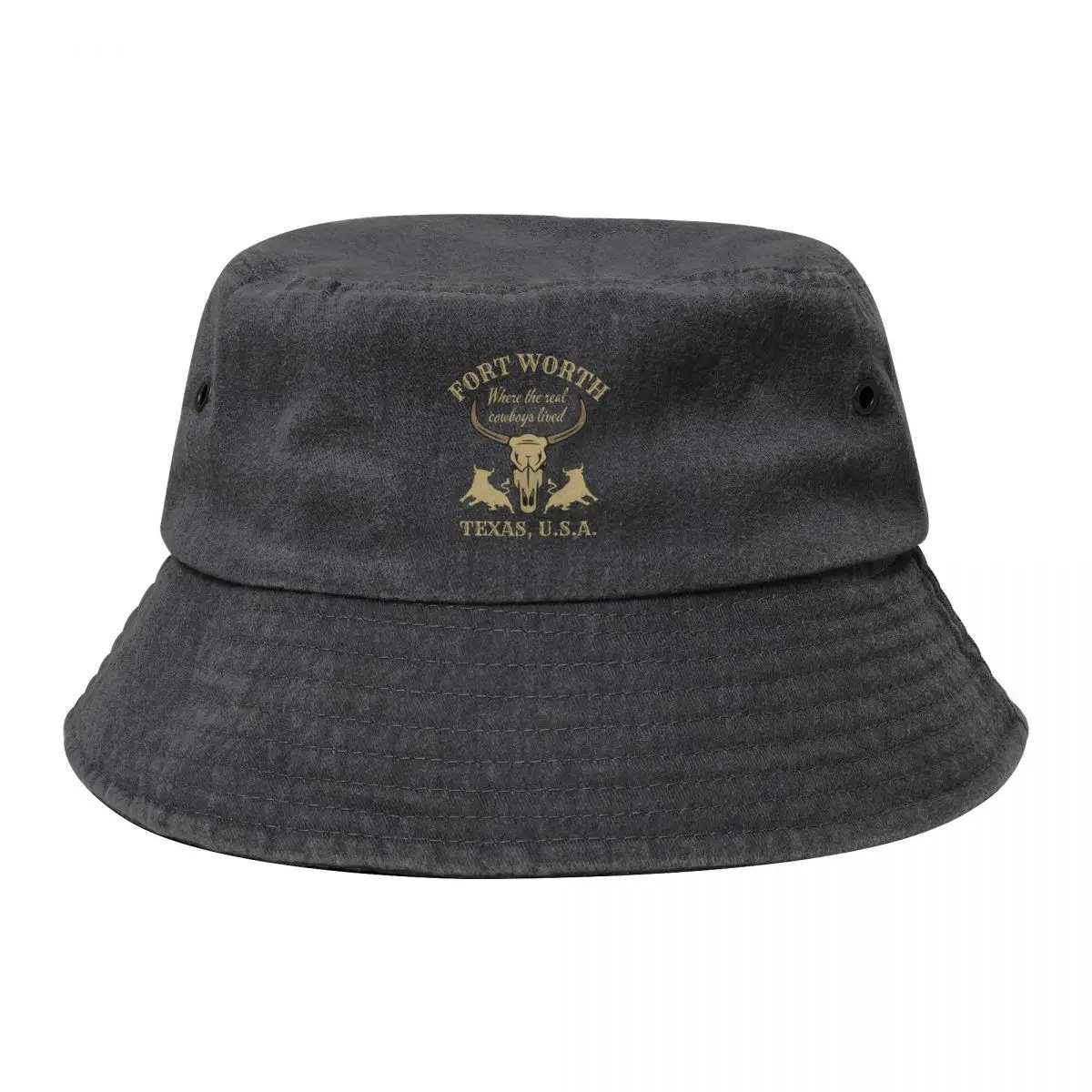 Retro Fort Worth, Texas, U.S.A., Tan Text- Vintage Cowboy / Vintage Western Bucket Hat hard hat Trucker Cap Male Women's
Retro Fort Worth, Texas, U.S.A., Tan Text- Vintage Cowboy / Vintage Western Bucket Hat hard hat Trucker Cap Male Women's