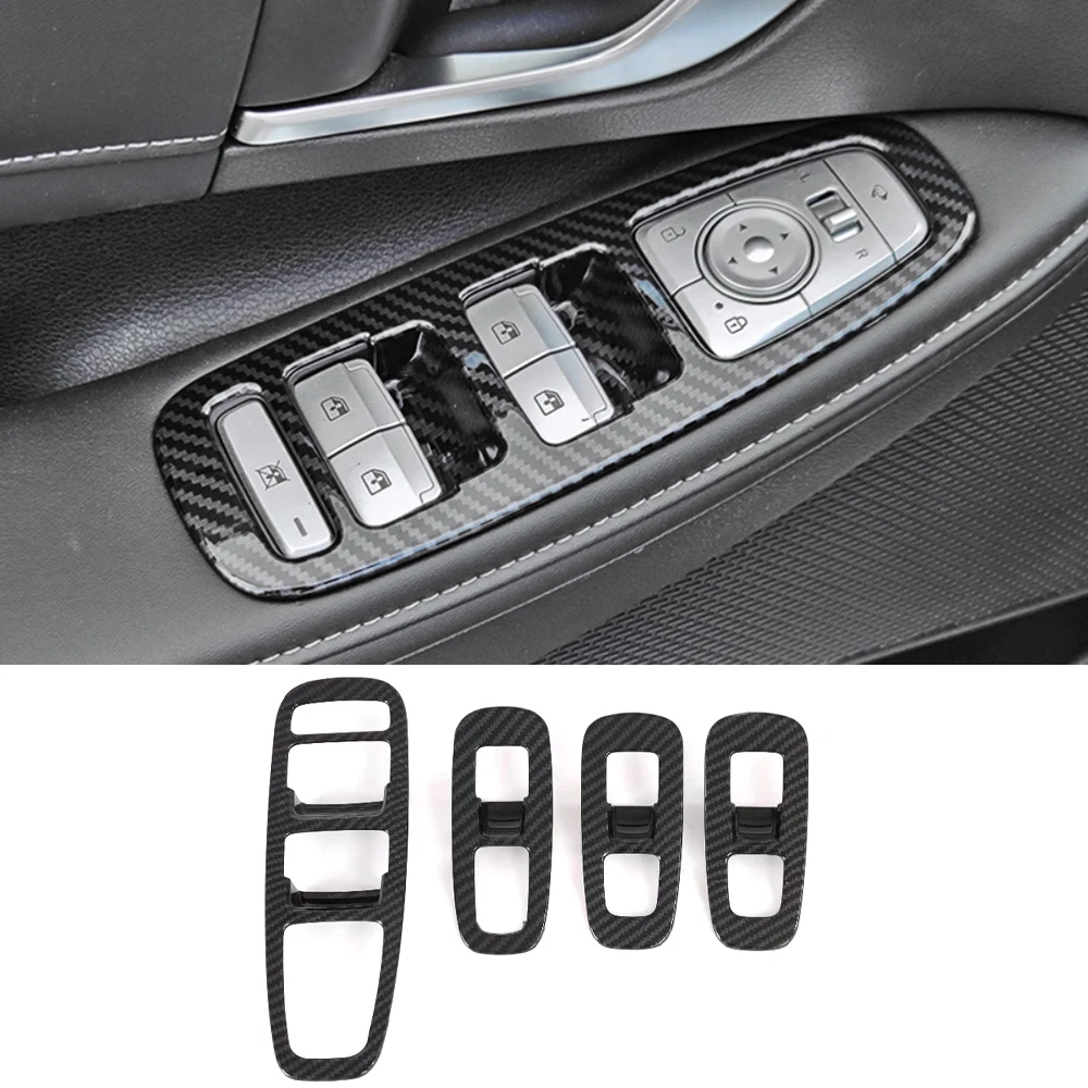 Carbon Fiber Look Door Window Switch Bezel Trim Cover Stickers For 2019-2025 Hyundai Sonata Accessories Auto Parts
Carbon Fiber Look Door Window Switch Bezel Trim Cover Stickers For 2019-2025 Hyundai Sonata Accessories Auto Parts