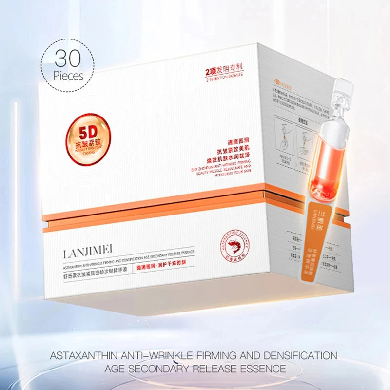 Astaxanthin Ampoule Anti Aging Face Serum Anti-aging Wrinkles Skin Brighten Whitening Hydrating Face Care Essence 30pcs/set
Astaxanthin Ampoule Anti Aging Face Serum Anti-aging Wrinkles Skin Brighten Whitening Hydrating Face Care Essence 30pcs/set