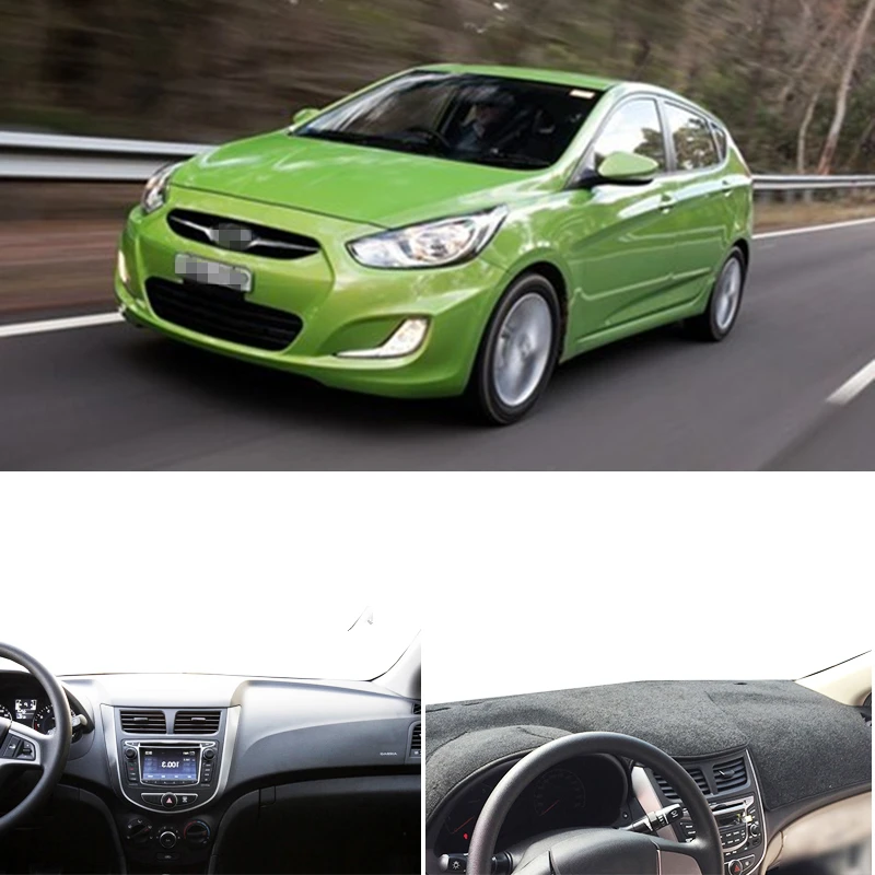 Для Hyundai Accent Solaris Verna RB i25 2011-2017: Накладка на приборную панель, коврик-накидка, защита от солнца, аксессуары для автомобиля
Для Hyundai Accent Solaris Verna RB i25 2011-2017: Накладка на приборную панель, коврик-накидка, защита от солнца, аксессуары для автомобиля