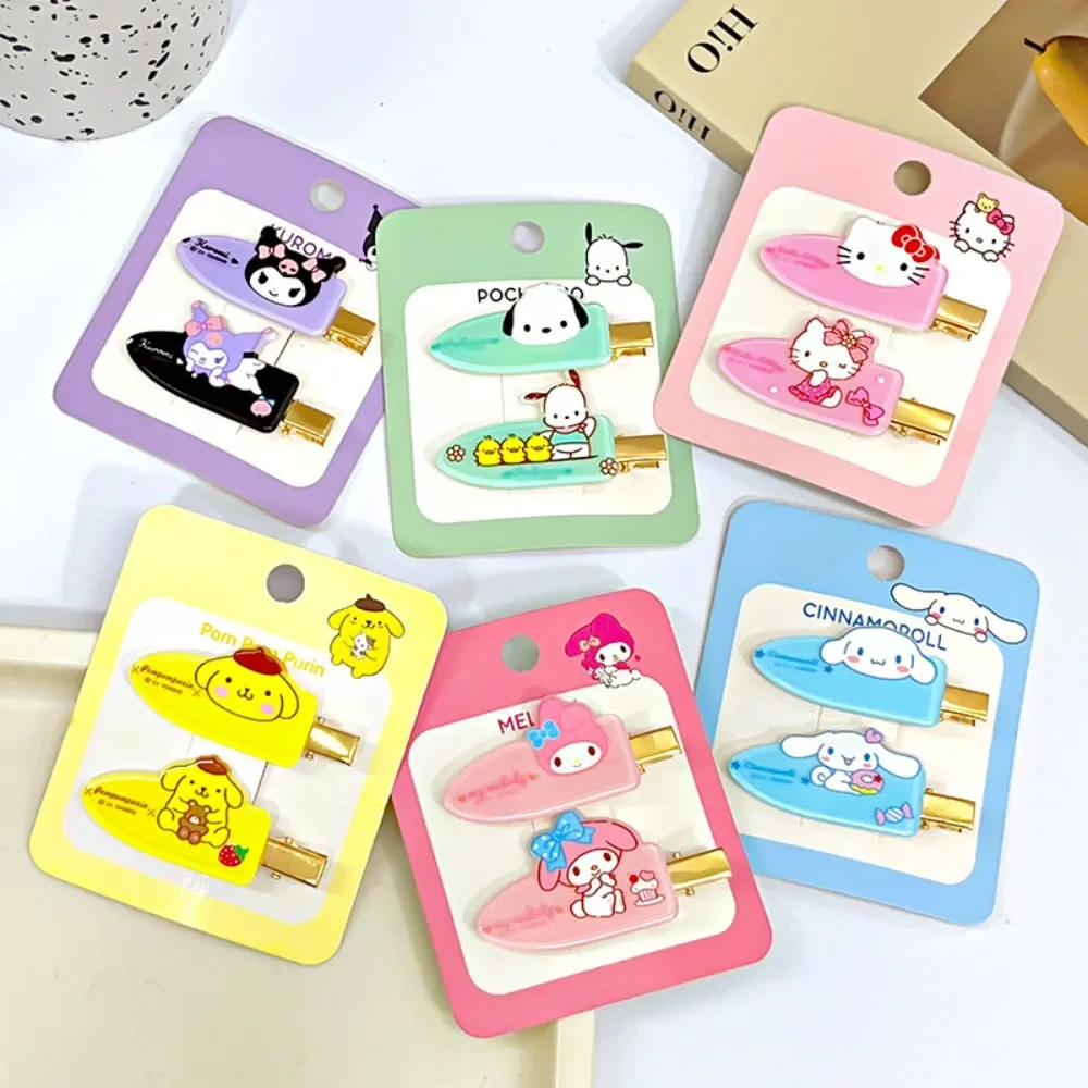 2pcs/set Kawaii Cute Hellokitty Kuromi Cartoon Children Bb Clip Barrette HairAccessories Accessories for Girls Student Gift
2pcs/set Kawaii Cute Hellokitty Kuromi Cartoon Children Bb Clip Barrette HairAccessories Accessories for Girls Student Gift
