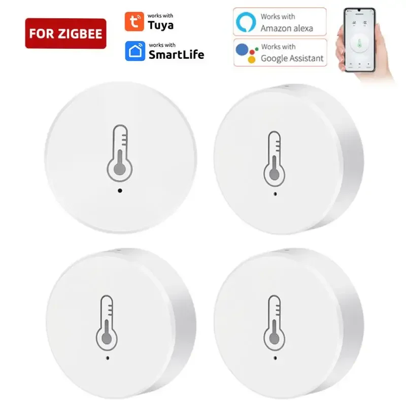 Tuya Zigbee3.0 Temperature Humidity Sensor Indoor Hygrometer Thermometer Smart Home Work With Smart Life Alexa Google Assistant
Tuya Zigbee3.0 Temperature Humidity Sensor Indoor Hygrometer Thermometer Smart Home Work With Smart Life Alexa Google Assistant