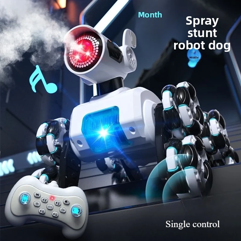 8-колесный детский робот-собака на радиоуправлении, электрический интеллектуальный робот с функцией распыления, лучший подарок для мальчиков 3-10 лет
8-колесный детский робот-собака на радиоуправлении, электрический интеллектуальный робот с функцией распыления, лучший подарок для мальчиков 3-10 лет