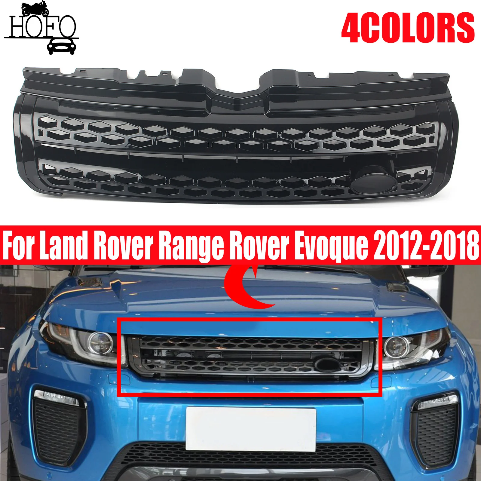 Front Bumper Grille For Land Rover Range Rover Evoque 2012-2018 2013 2014 2015 2016 2017 Car Racing Grills
Front Bumper Grille For Land Rover Range Rover Evoque 2012-2018 2013 2014 2015 2016 2017 Car Racing Grills