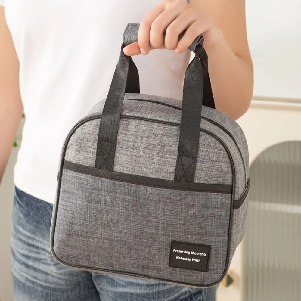 Portable Insulated Thermal Lunch Bag Waterproof Oxford Cloth Hand-held Picnic Food Pouch Large Capacity Thickened Lunch Box
Portable Insulated Thermal Lunch Bag Waterproof Oxford Cloth Hand-held Picnic Food Pouch Large Capacity Thickened Lunch Box