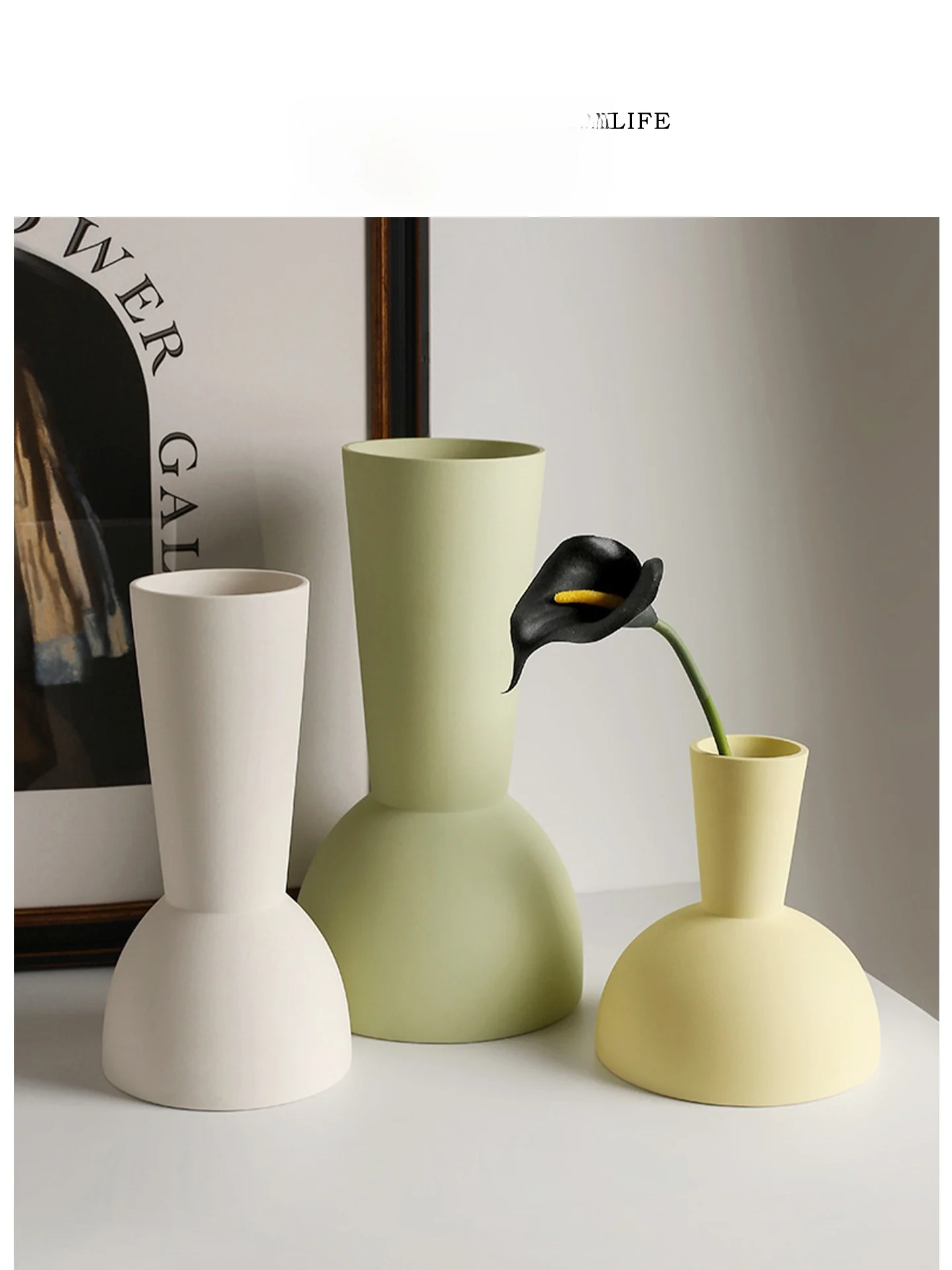Tlife Creamy Style Ceramic Flower Vase for Living Room Decor Modern Minimalist Home Decoration Large Medium Small Size Available
Tlife Creamy Style Ceramic Flower Vase for Living Room Decor Modern Minimalist Home Decoration Large Medium Small Size Available