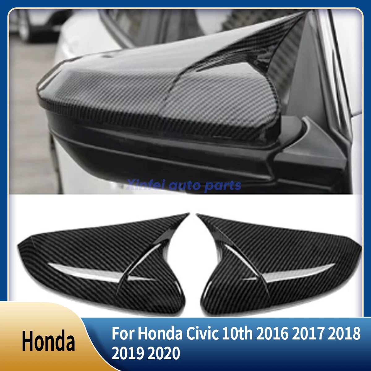 For Honda Civic 10th 2016 2017 2018 2019 2020 Rearview Side Mirror Cover Wing Cap Exterior Door Rear View Case Trim Carbon Fiber
For Honda Civic 10th 2016 2017 2018 2019 2020 Rearview Side Mirror Cover Wing Cap Exterior Door Rear View Case Trim Carbon Fiber