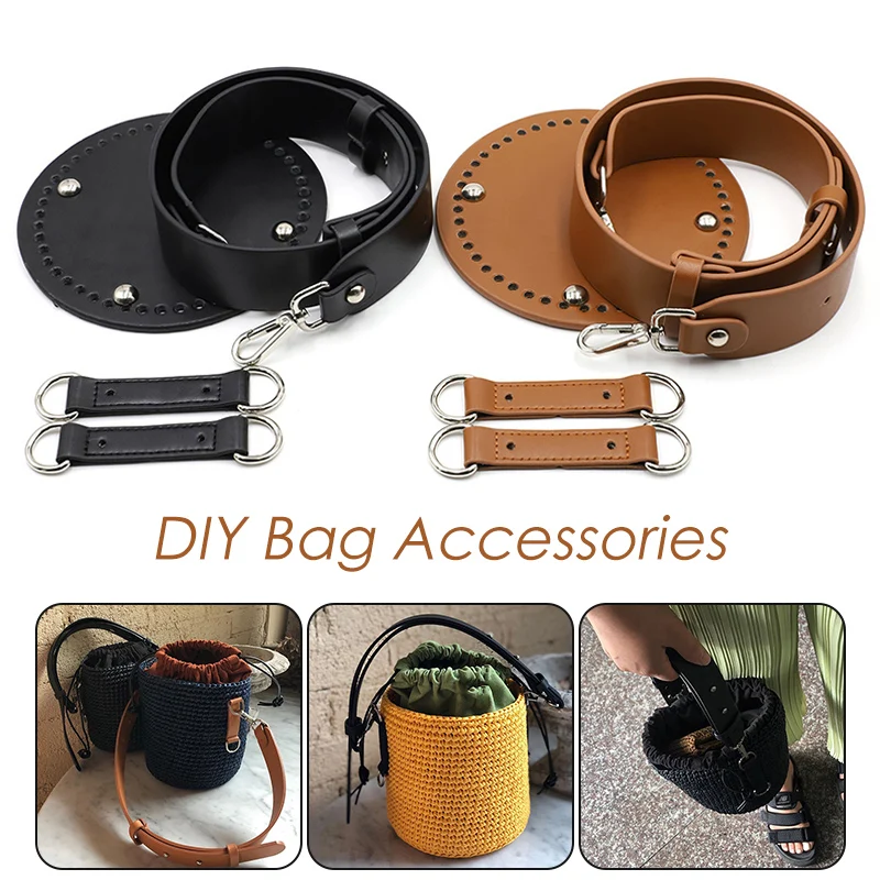 1 Set Leather Bag Bottom 15cm Bucket Bag Wide Shoulder Strap Woven Bag Set Handmade Handbag Accessories For DIY Bag Backpack
1 Set Leather Bag Bottom 15cm Bucket Bag Wide Shoulder Strap Woven Bag Set Handmade Handbag Accessories For DIY Bag Backpack
