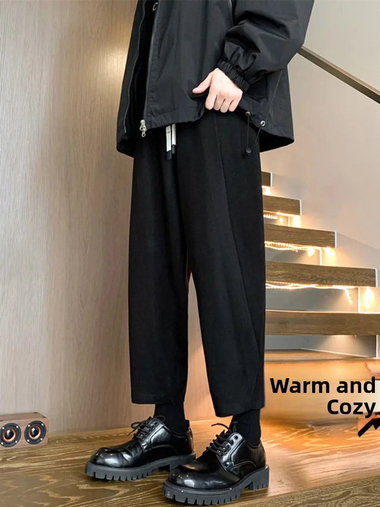 Men's Thiened Autumn Winter Harlan Pants Wide Leg Boots Matched Trousers Trendy Brand Cone ape Small West Pants
Men's Thiened Autumn Winter Harlan Pants Wide Leg Boots Matched Trousers Trendy Brand Cone ape Small West Pants