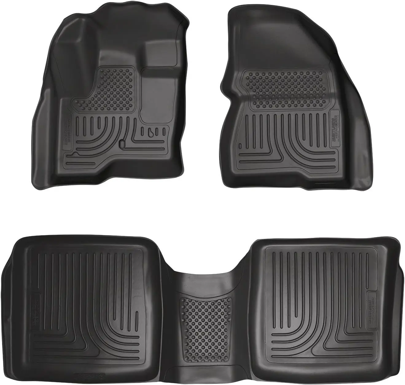 Weatherbeater Floor Mats for 2009-2019 Ford Flex & Lincoln MKT (Front & 2nd Row) - Rubber, Black, 3-pc Set
Weatherbeater Floor Mats for 2009-2019 Ford Flex & Lincoln MKT (Front & 2nd Row) - Rubber, Black, 3-pc Set