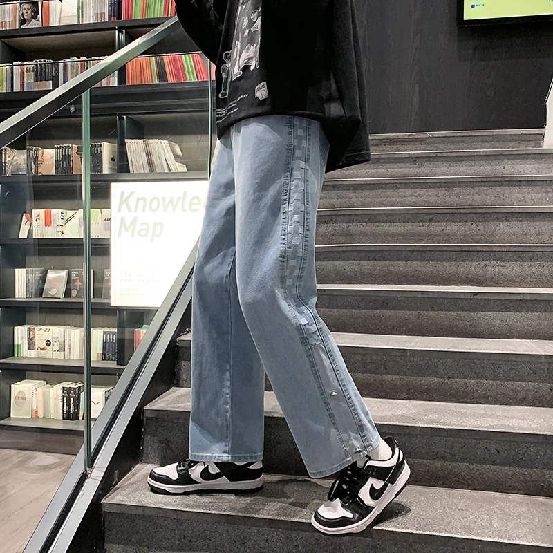 2023 Stylish Autumn New Korean Loose Wide Leg Straight Denim Trousers Student Fashion Casual Long Jeans Pants for Male L65
2023 Stylish Autumn New Korean Loose Wide Leg Straight Denim Trousers Student Fashion Casual Long Jeans Pants for Male L65