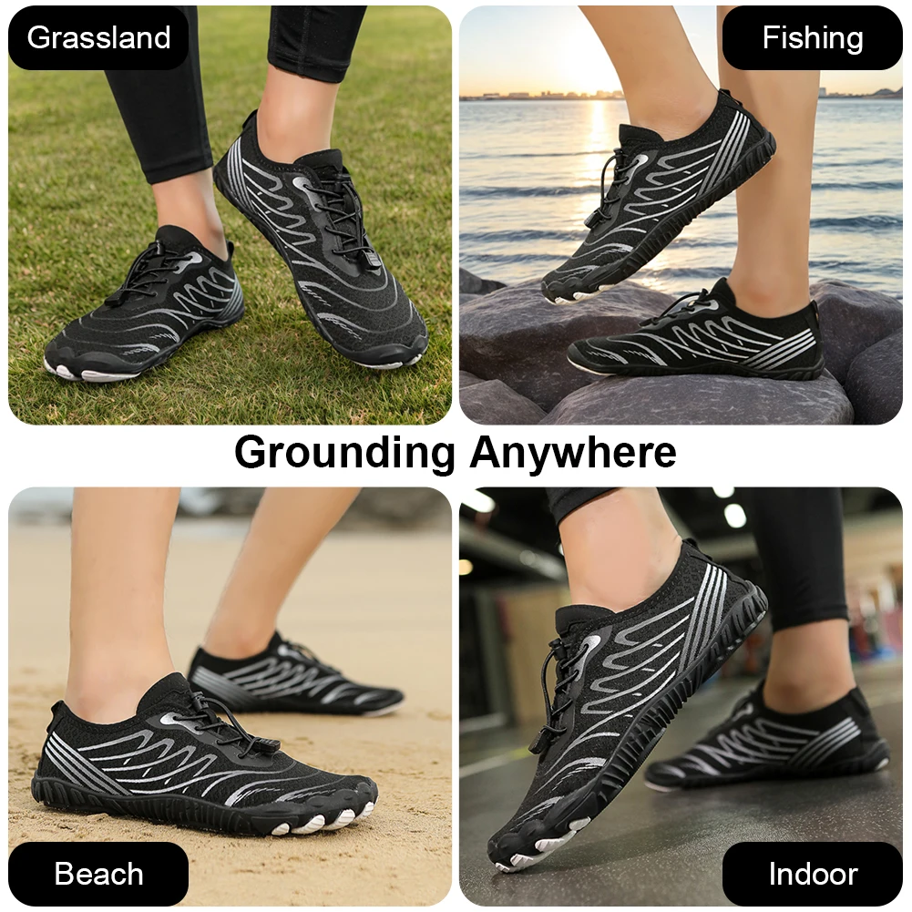 Grounding Shoes with Copper Conductive Grounded Shoes Quick-Dry Breathable Aqua Shoes Lightweight Barefoot Shoes for Men Women
Grounding Shoes with Copper Conductive Grounded Shoes Quick-Dry Breathable Aqua Shoes Lightweight Barefoot Shoes for Men Women