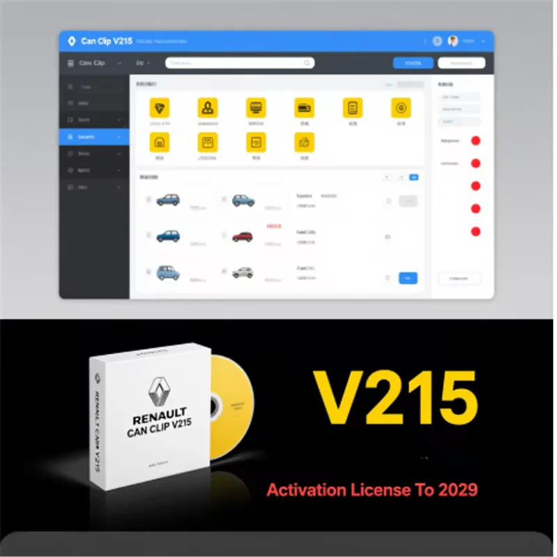 Car tool Latest Can V215V212 V211 V237 For Renault OBD2 Diagnostic Can V205+Reprog V191+Pin Extractor V2 Update to 2029
Car tool Latest Can V215V212 V211 V237 For Renault OBD2 Diagnostic Can V205+Reprog V191+Pin Extractor V2 Update to 2029
