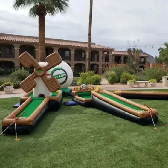 Hot Fun Play 3/6/9 Holes Inflatable Mini Golf Crazy Putt Golf Course Sport Game With High Quality
Hot Fun Play 3/6/9 Holes Inflatable Mini Golf Crazy Putt Golf Course Sport Game With High Quality