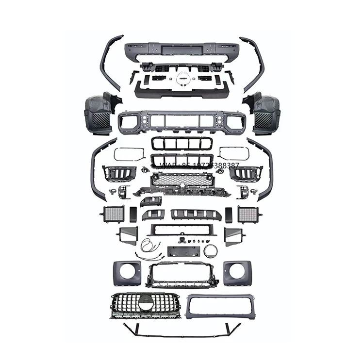 High Quality Old to New W464 to W465 G63 Style Full Body Kit for G Class W464 2019-2024
High Quality Old to New W464 to W465 G63 Style Full Body Kit for G Class W464 2019-2024