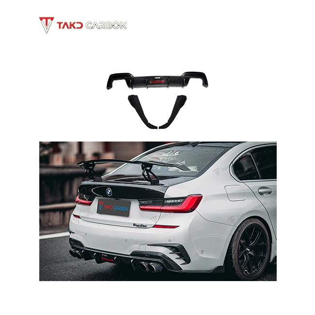 TAKD Carbon Car Data Development Dry Carbon Fiber Rear Bumper Lip Diffuser for bmws 3 Series G20 2019-2022
TAKD Carbon Car Data Development Dry Carbon Fiber Rear Bumper Lip Diffuser for bmws 3 Series G20 2019-2022