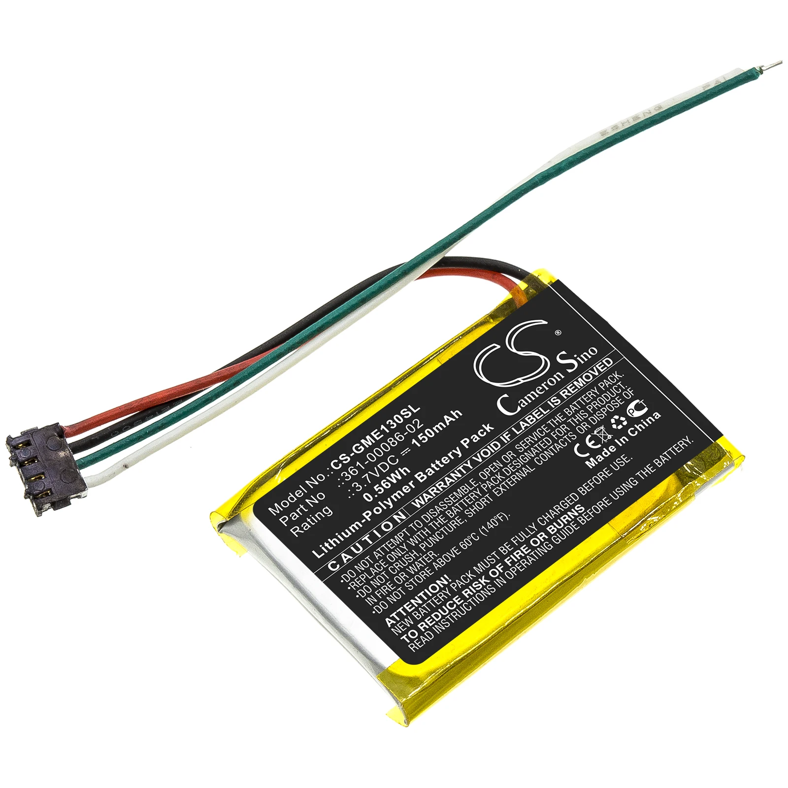 GPS, Navigator Battery For Garmin:361-00086-02,Edge 130,3LA037240,Edge 130 Plus,6ES142148,--150mAh / 0.56Wh--Li-Polymer--3.70V
GPS, Navigator Battery For Garmin:361-00086-02,Edge 130,3LA037240,Edge 130 Plus,6ES142148,--150mAh / 0.56Wh--Li-Polymer--3.70V