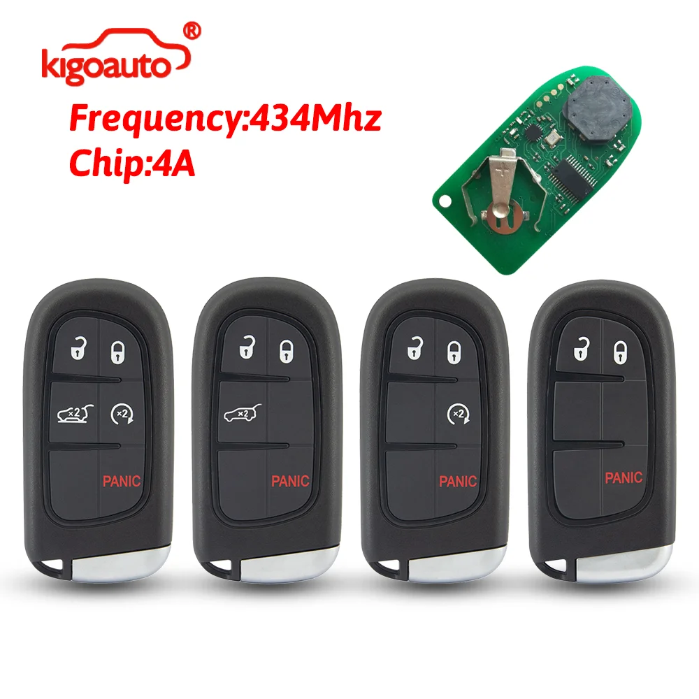 kigoauto FCC GQ4-54T Smart Key 434Mhz 4A chip for 2014-2018 Jeep Cherokee Grand Cherokee
kigoauto FCC GQ4-54T Smart Key 434Mhz 4A chip for 2014-2018 Jeep Cherokee Grand Cherokee