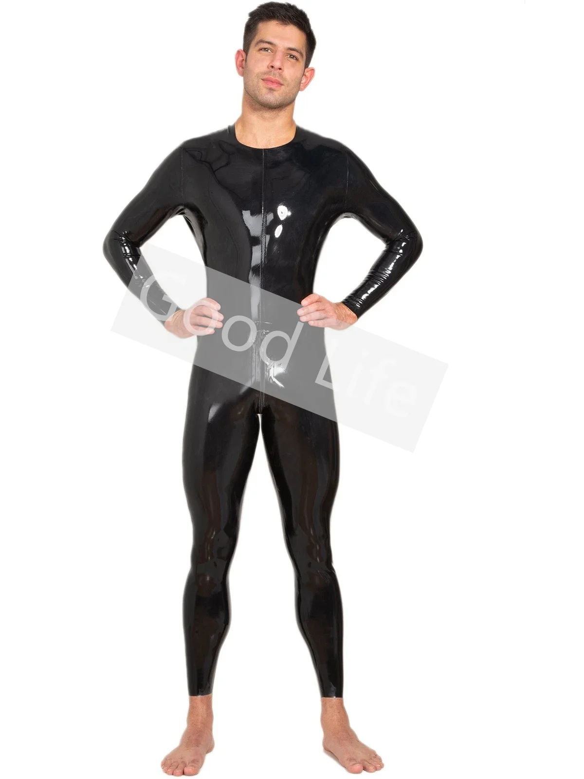 Male Neck Entry Fetish Latex Catsuit With Crotch Zip in Classic Black Rubber Men's Cool Bodysuit Party Club Wear Cosplay Outfit
Male Neck Entry Fetish Latex Catsuit With Crotch Zip in Classic Black Rubber Men's Cool Bodysuit Party Club Wear Cosplay Outfit
