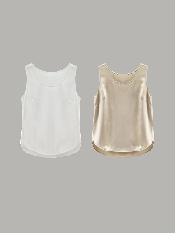 Elegant Loose Fit Satin Vest Acetate Blend round Dance Smooth Easy Care Simple Match Satin Tank Top Women's Fashion Vest
Elegant Loose Fit Satin Vest Acetate Blend round Dance Smooth Easy Care Simple Match Satin Tank Top Women's Fashion Vest