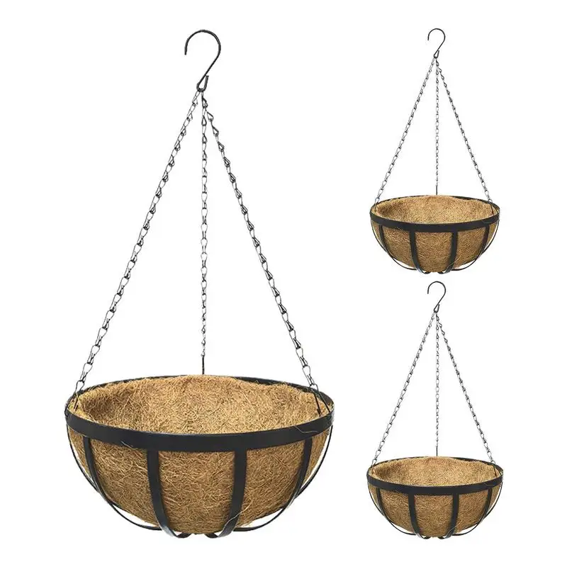 Basket for Hanger Plants Hangable Plant Pot Indoor Flower Pots Outdoor Basket Hanger with Liner for Terrace Porch Garden Home
Basket for Hanger Plants Hangable Plant Pot Indoor Flower Pots Outdoor Basket Hanger with Liner for Terrace Porch Garden Home