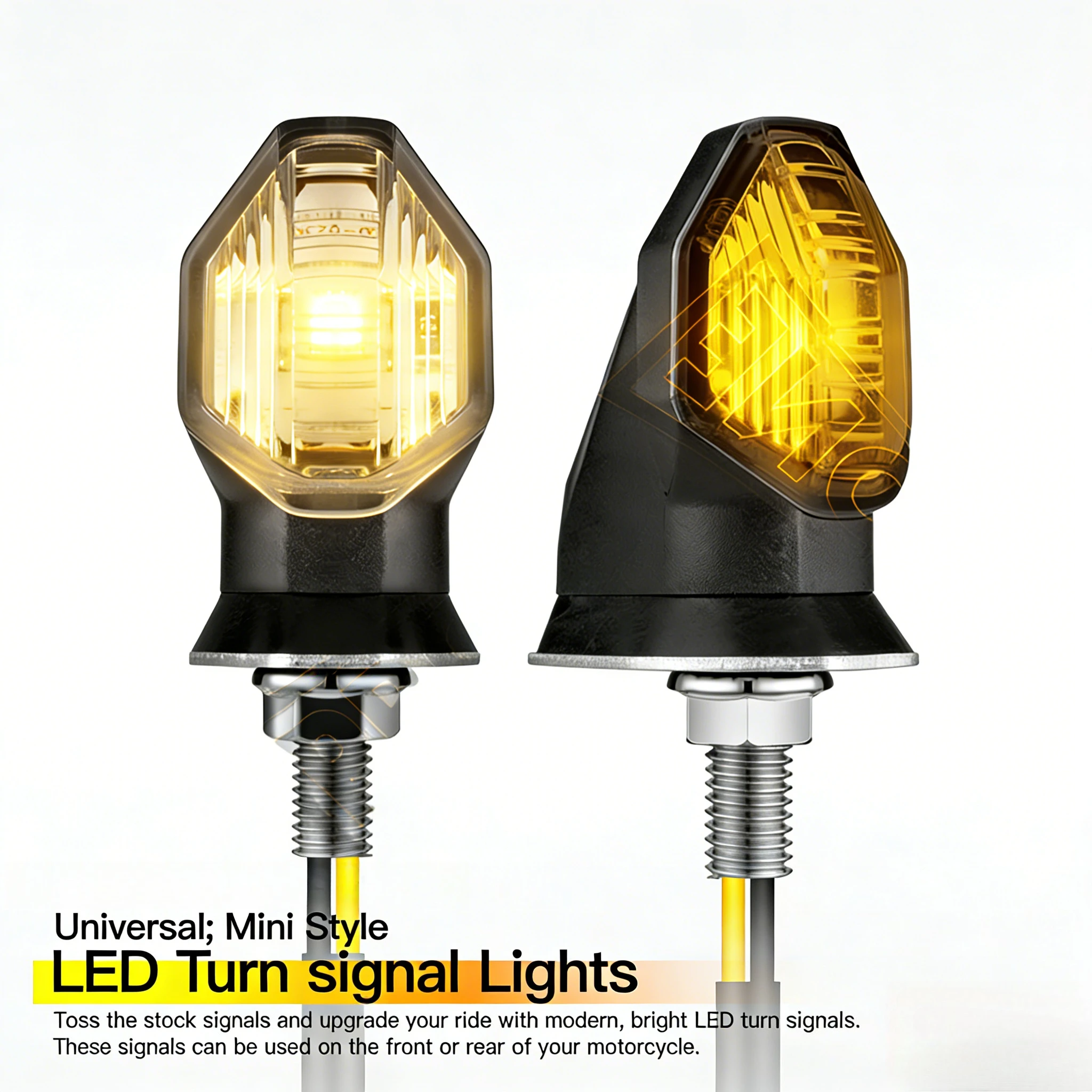8mm Mini LED Light Motorcycle Turn Signals Flashing Lamp with Amber Indicator Fit VARIO150 RS150R SUPRA GTR150 12V Signal Light
8mm Mini LED Light Motorcycle Turn Signals Flashing Lamp with Amber Indicator Fit VARIO150 RS150R SUPRA GTR150 12V Signal Light