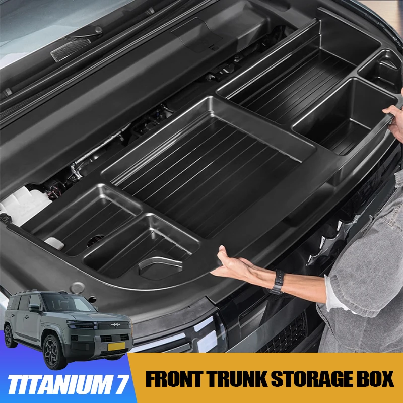 Engine Bay Storage Box for BYD Leopard 7 Titanium 7 Front Trunk Storage Solution Anti-Rattle Interior Modification Accessories
Engine Bay Storage Box for BYD Leopard 7 Titanium 7 Front Trunk Storage Solution Anti-Rattle Interior Modification Accessories