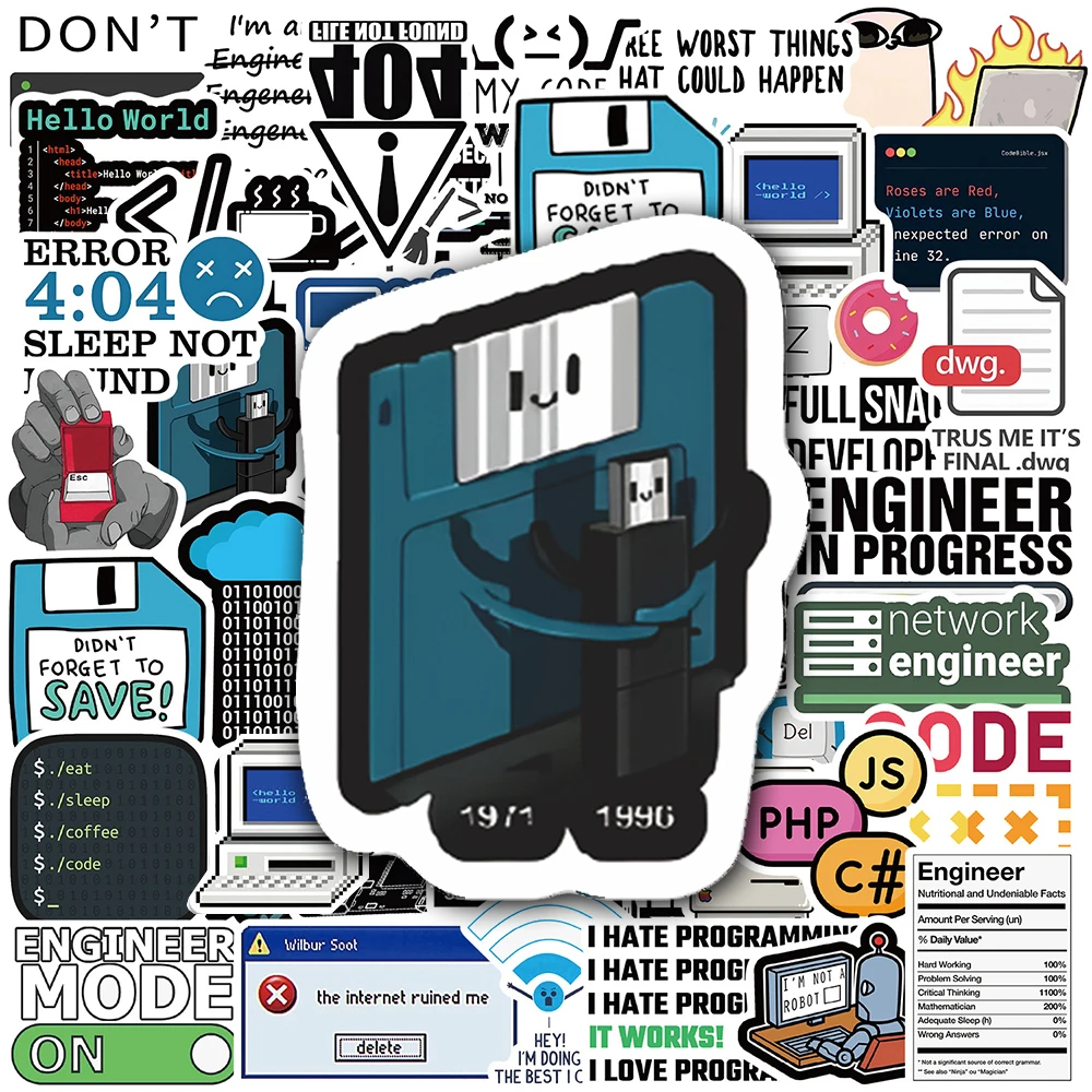 10/30/50pcs Programming Stickers Internet Js Funny Decal DIY Scrapbook Phone Luggage Guitar Cool Cartoon Waterproof Sticker Pack
10/30/50pcs Programming Stickers Internet Js Funny Decal DIY Scrapbook Phone Luggage Guitar Cool Cartoon Waterproof Sticker Pack