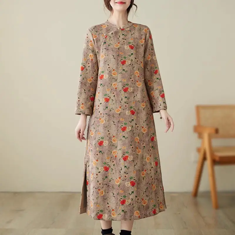 Ethnic Style Dress For Autumn And Winter 2023 New Mother's Clothing Retro Printed Cotton And Linen Chinese Qipao Dress Z4045
Ethnic Style Dress For Autumn And Winter 2023 New Mother's Clothing Retro Printed Cotton And Linen Chinese Qipao Dress Z4045