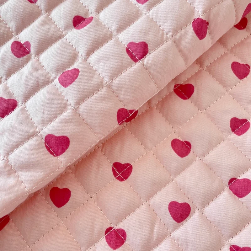 Pink checkered fabric for diy quilted vest and jacket clothing polyester cotton fabric
Pink checkered fabric for diy quilted vest and jacket clothing polyester cotton fabric