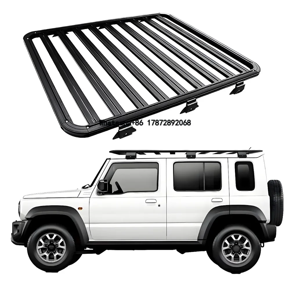 High Quality Aluminum 4x4 Cross Bar Frame Car Roof Rack Luggage Basket for Jimny 5 & 3 Doors
High Quality Aluminum 4x4 Cross Bar Frame Car Roof Rack Luggage Basket for Jimny 5 & 3 Doors