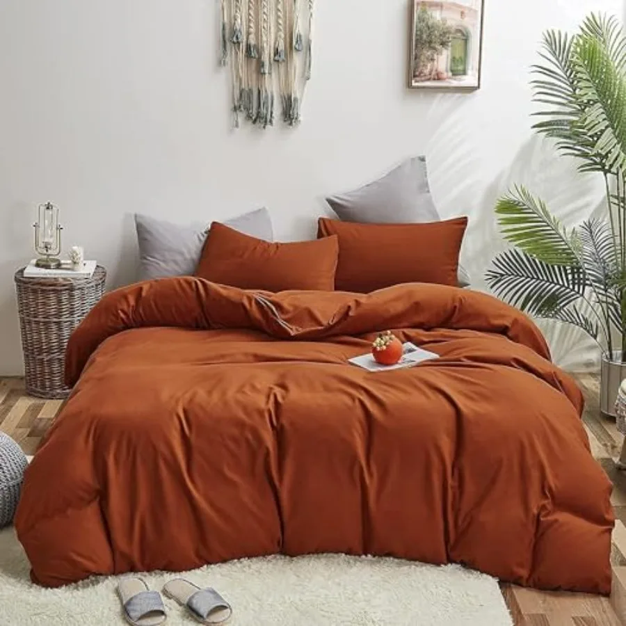 Burnt Orange Comforter Set Rust Bedding Set Caramel Solid Blanket Quilts Rust Reddish Orange Terracotta Color 3 Pcs Comforter S
Burnt Orange Comforter Set Rust Bedding Set Caramel Solid Blanket Quilts Rust Reddish Orange Terracotta Color 3 Pcs Comforter S